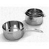 Batterie de 4 casseroles en inox Evolution + 1 manche - D: 14 cm à D: 20 cm