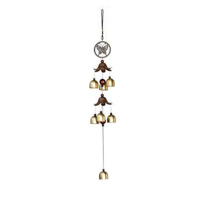 Butterfly Design Alloy Wind Chimes Rustproof Metal Hanging Bells Ornament For Home Office Shop Cultural Decoration