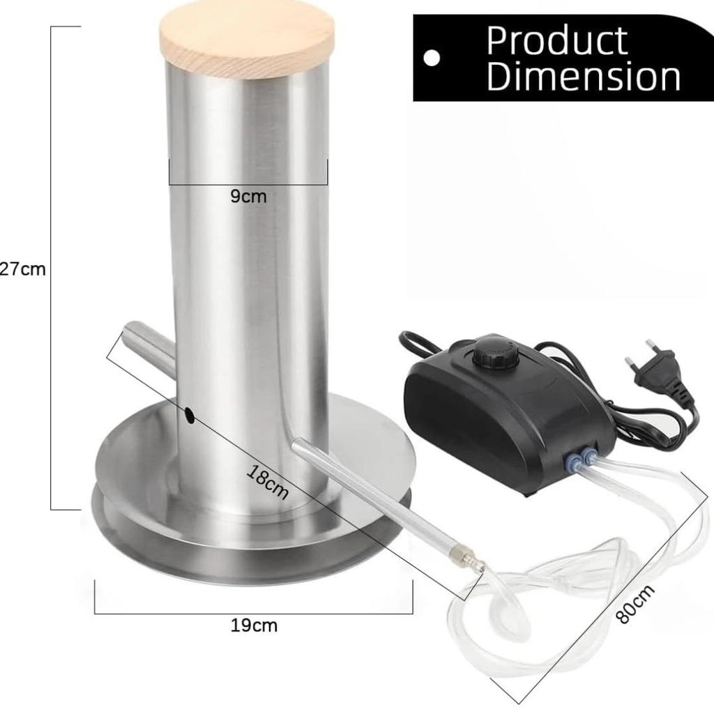 Heavy-Duty Stainless Steel BBQ Cold Smoker Portable Smoke Generator for Outdoor Grilling
