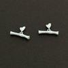 Sterling Silver 3D Bamboo Joint & Leaf Beading Accessories for DIY Bracelets and Necklaces