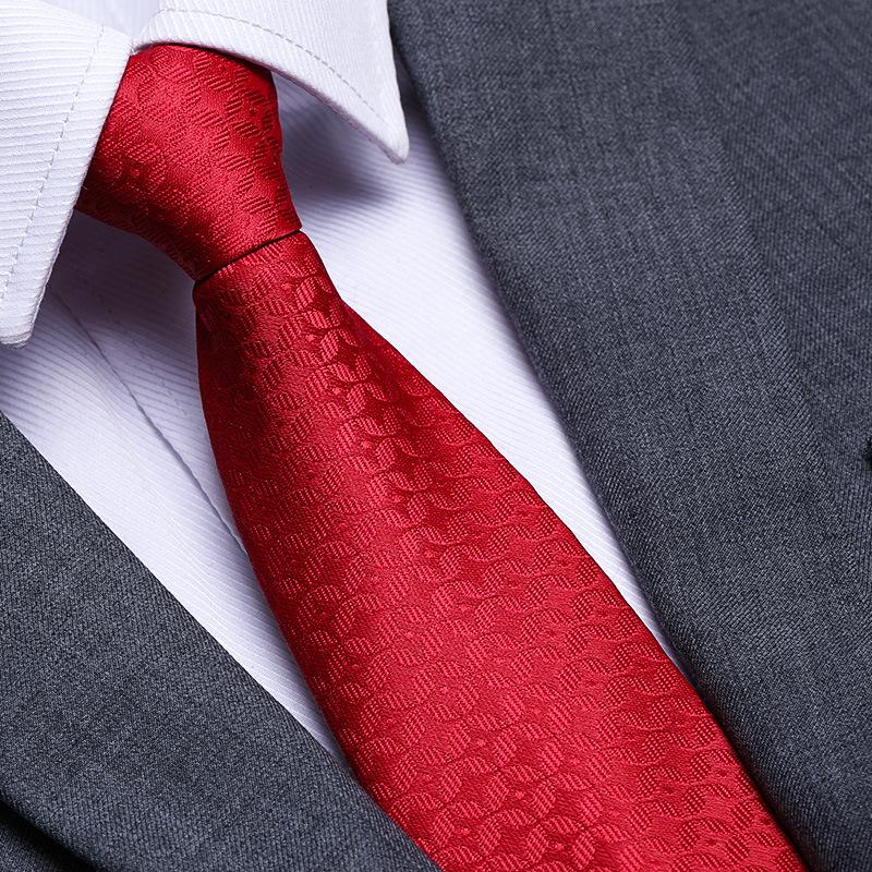 Married Men'S Red Zipper No-Tie Formal Tie Business Black Professional Groom Korean Version One-Pull Tie