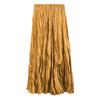 Long Skirts Plus Size Pleated Midi Skirt Summer Lady Elastic Waist Elegant Casual Skirts Women Autumn Temperament Clothing