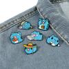 Cat brooch personality creative funny cat bug coffee wave cat capybara metal badge decoration