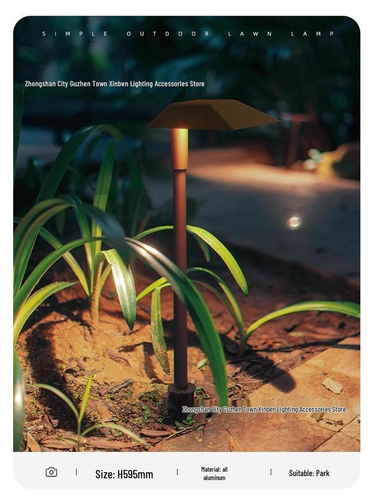 Waterproof LED Outdoor Lawn Light: Nordic Garden Courtyard Landscape Light