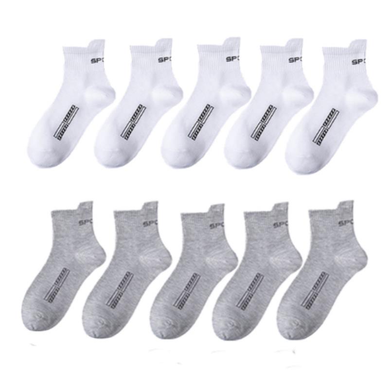 

10 пар Высококачественный Лот Мужские Носки Повседневные Дышащие Влагоотводящие Носки Мужские Хлопковые Носки Беговые Спортивные Носки Мужские EU 38-45