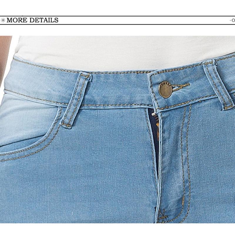 Jeans aderenti alla moda aderenti elasticizzati da donna, jeans a vita alta da donna, jeans aderenti casuali, pantaloni a matita in denim elasticizzato, taglie forti