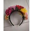 Fascia per Capelli Fiore Rosa Arcobaleno - Perfetta per Halloween, Natale e Vacanze