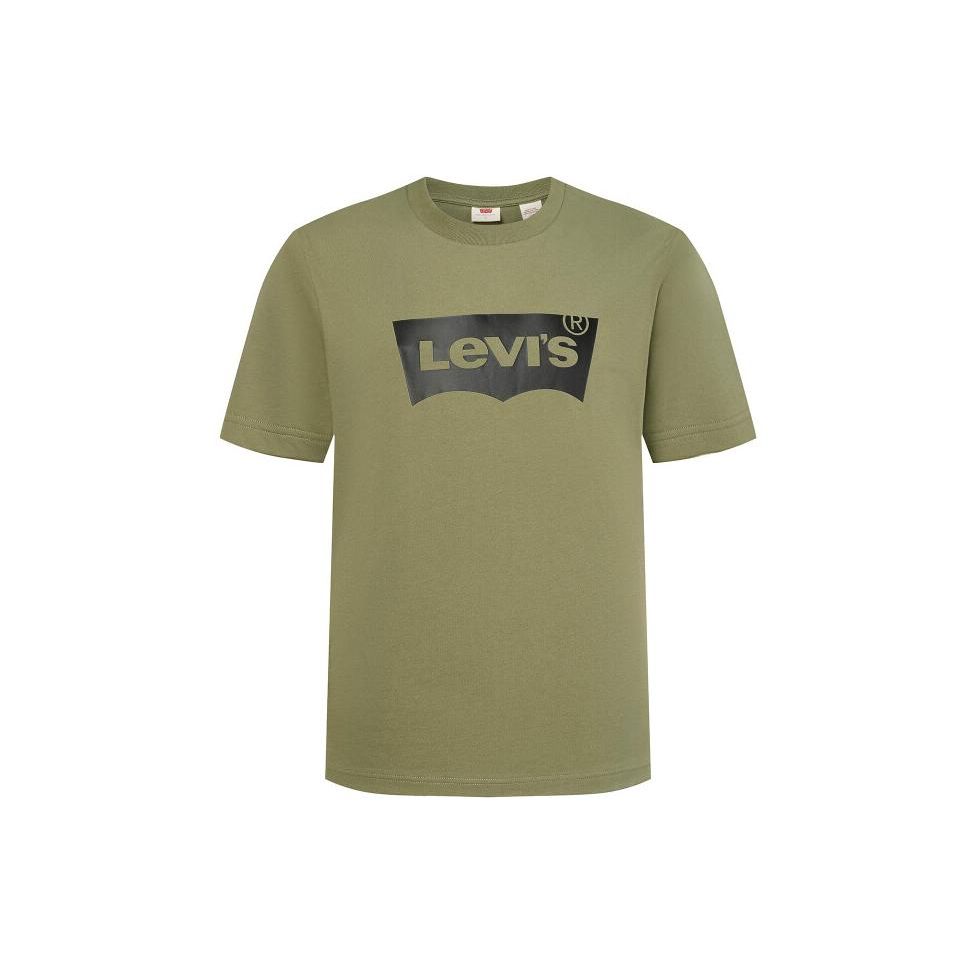 

Levis Pure Cotton Lightweight Crew Neck Short Sleeve T-Shirt Unisex Tops Dark-Green A4391-0007 L