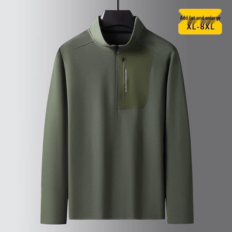 

Dibinze Men s Plus Size Half-Turtleneck Sweatshirt 6XL