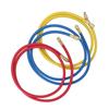3pcs 150cm Refrigerant Charging Hose Air Conditioner Charging Hose 1 4in Fits for R12 R22 R502 Refrigerants Blue Red