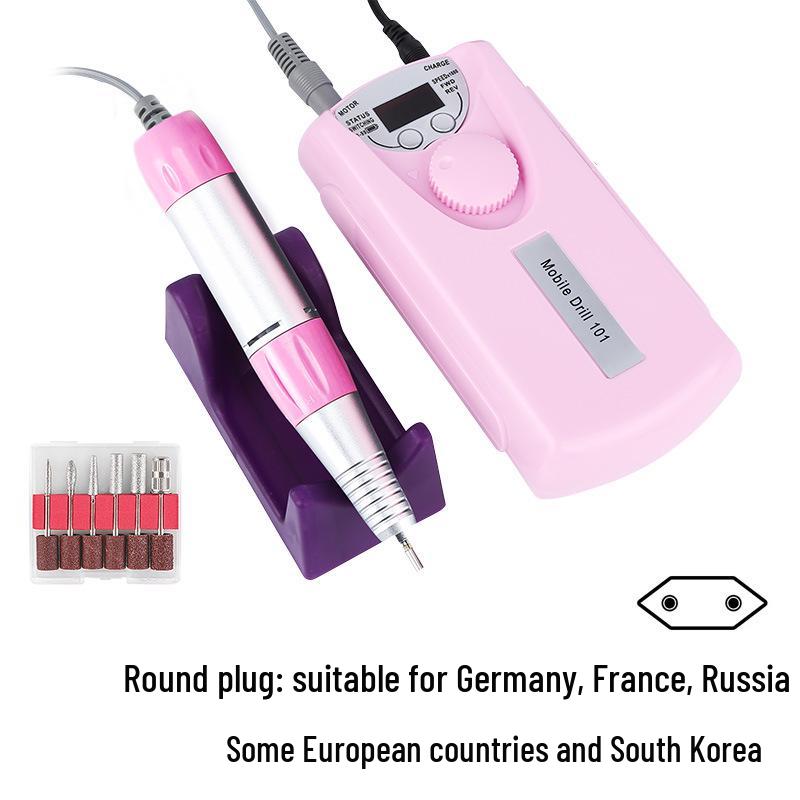 

Rechargeable 30,000 RPM Nail Grinder & Polishing Tool with Handle & Grinding Heads