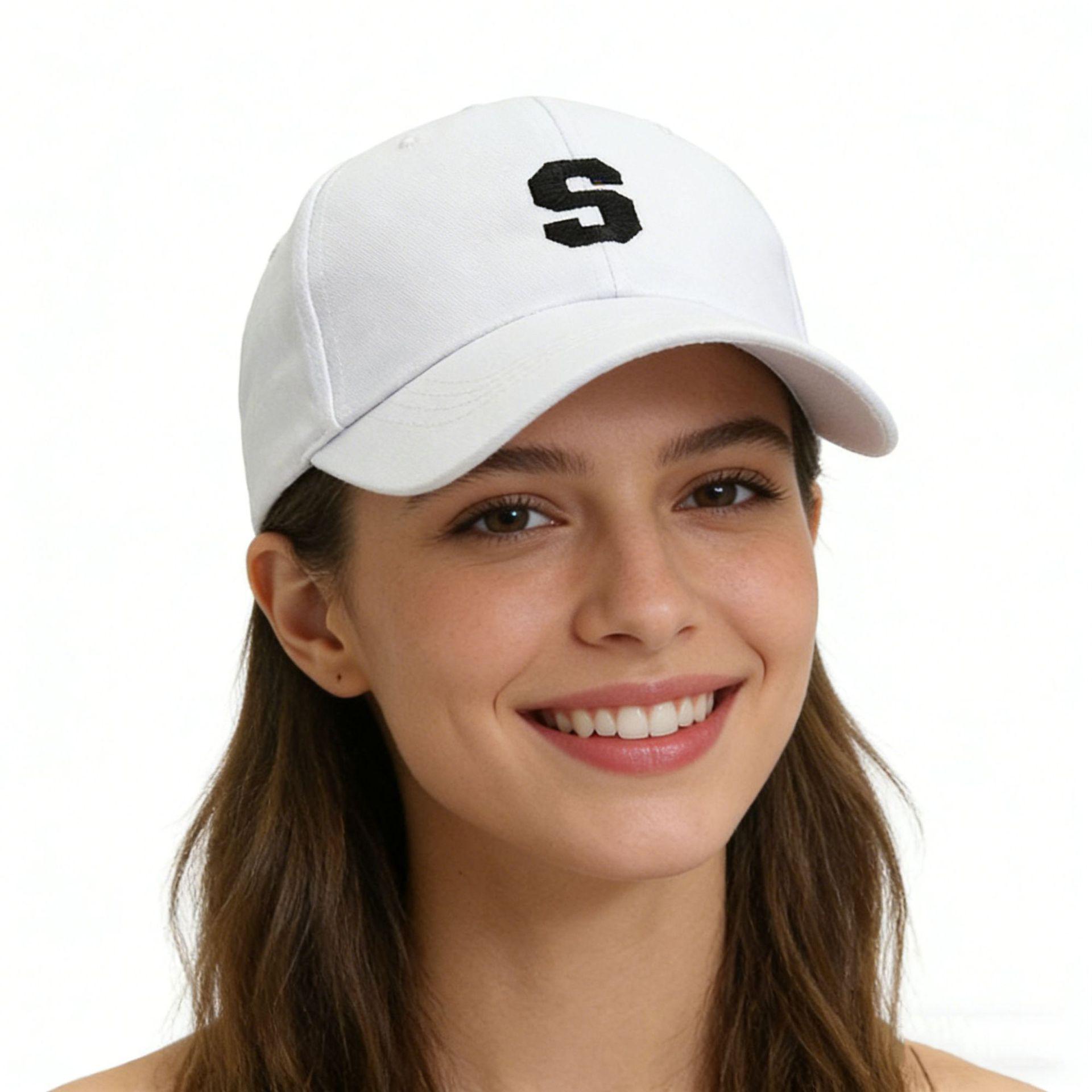 Унисекс вышитая кепка-утка для весны/осени, повседневная модная бейсболка для улицы One Size белый