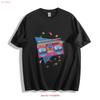 T-shirt Boombox Rétro Années 80 Design Party Néon Vibrant Vintage Lavé Décontracté Streetwear Graphique Unisexe Respirant
