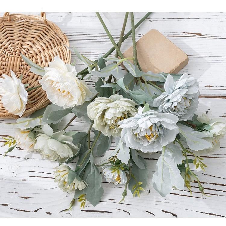 Peony Macaron Artificial Flower Home Decoration Wedding Celebration Holding Flowers Guiding Flower Walls Fake Flowers Shooting Props