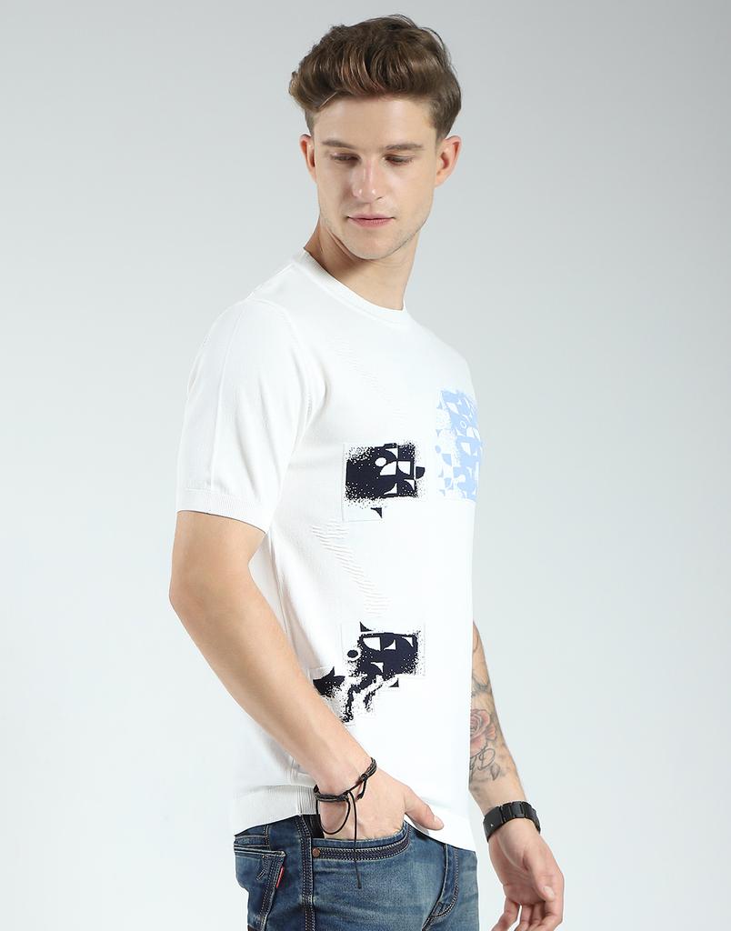 Herren Regular Fit Bedrucktes T-Shirt | Halbarm | Rundhalsausschnitt | Freizeit-T-Shirt für Herren