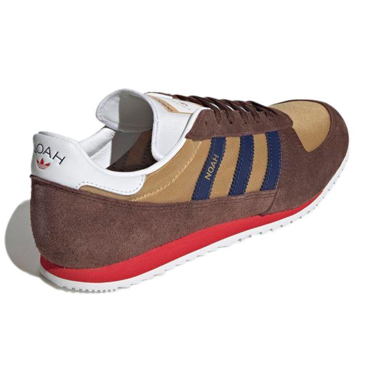 Adidas Noah X Vintage Runner Brown Dark Blue Unisex Sneakers Customized Lush-Red GZ6607