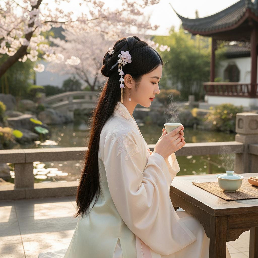 

Black Ebony Hair Stick Traditional Chinese Style Hand Carved Wooden Hairpin With Tassel For Women Hanfu Wedding Festival Wear