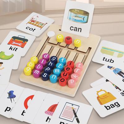 Montessori Vokale Gehe Position Rechtschreibwort Buchstabenspiel Buchstabenlabyrinth Zuordnungsspiel Logisches Denktraining Lernspielzeug