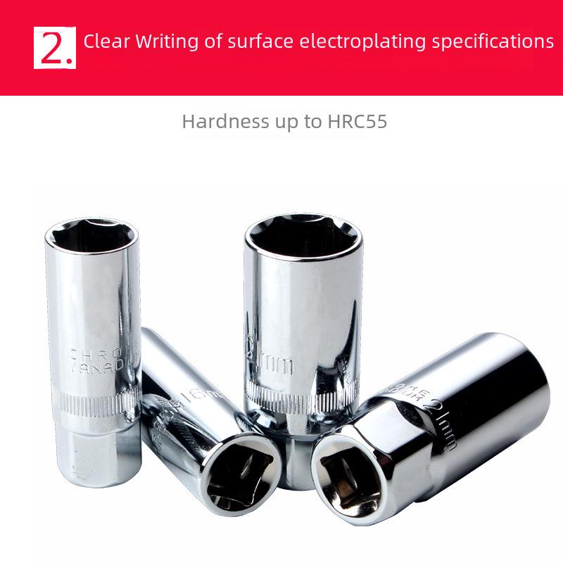 Hexagonal Spark Plug Socket Wrench Set, 16mm & 21mm Extended Removal Tool
