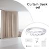Quiet Glides Curtain Rails 5 Meter with Accessories Set for Seamlessly Hanging X3UC