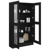 Display Cabinet Black 82.5 x 30.5 x 150 cm Particleboard