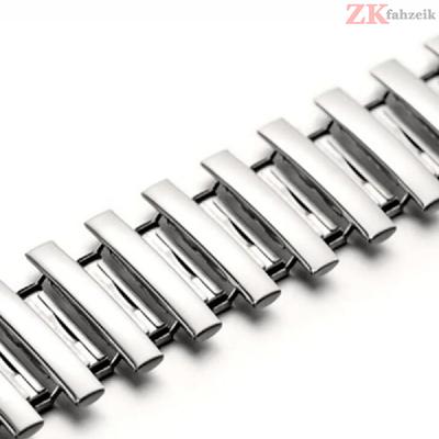20mm 22mm Elastyczny Rozciągliwy Pasek Ze Stali Nierdzewnej Stalowy Pasek do Zegarka Regulowany Metalowy Pasek Ekspansyjny Akcesoria Opaska Bransoletka