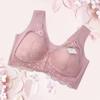 Plus Size Lace Front Closure Wirefree Women S Vest Style Bra
