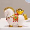Good Luck Resin Horse Statue Rotatable Desktop Ornament Creative Zodiac Horse Ornaments  Home