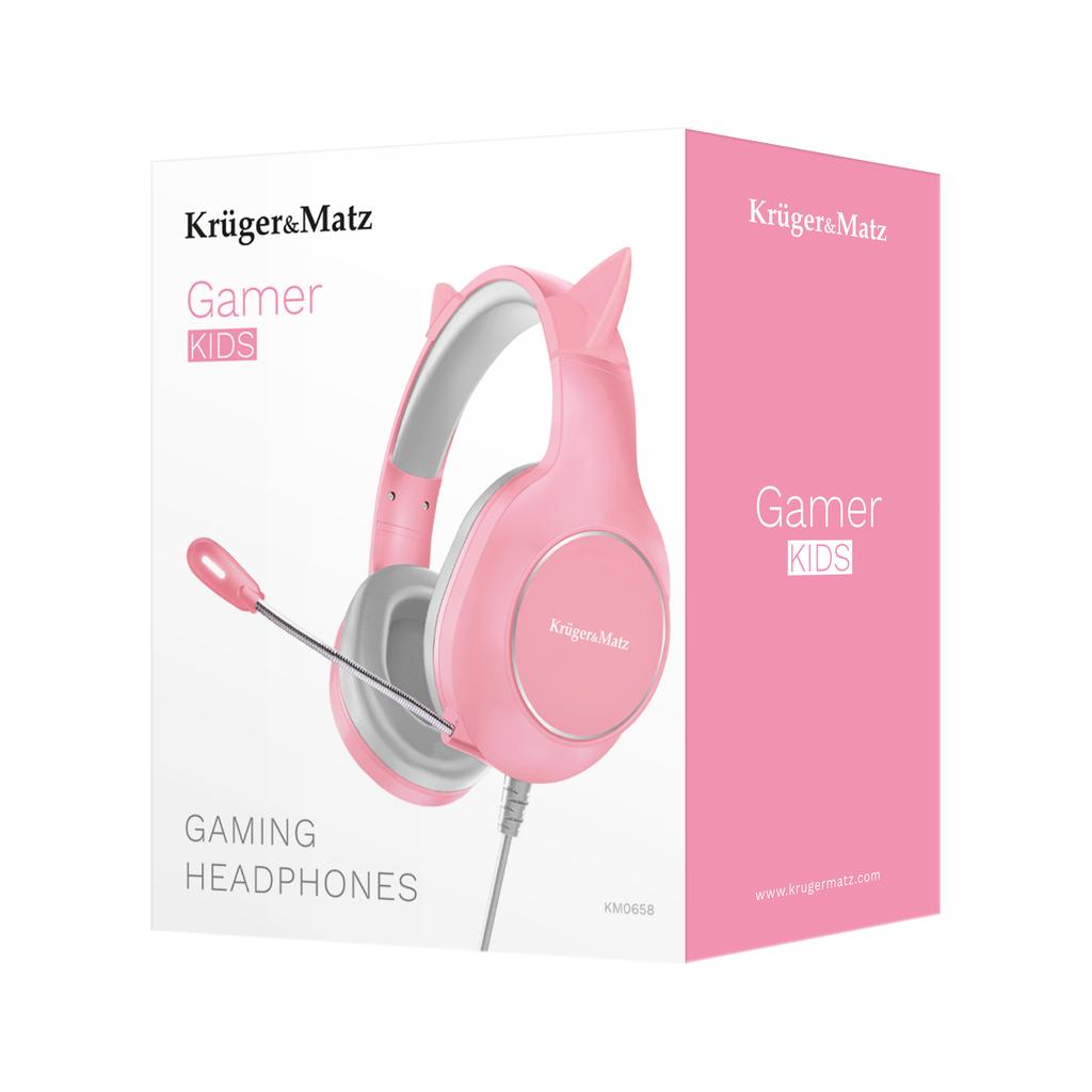 Gaming Headphones for Children, Cat Ears, Microphone