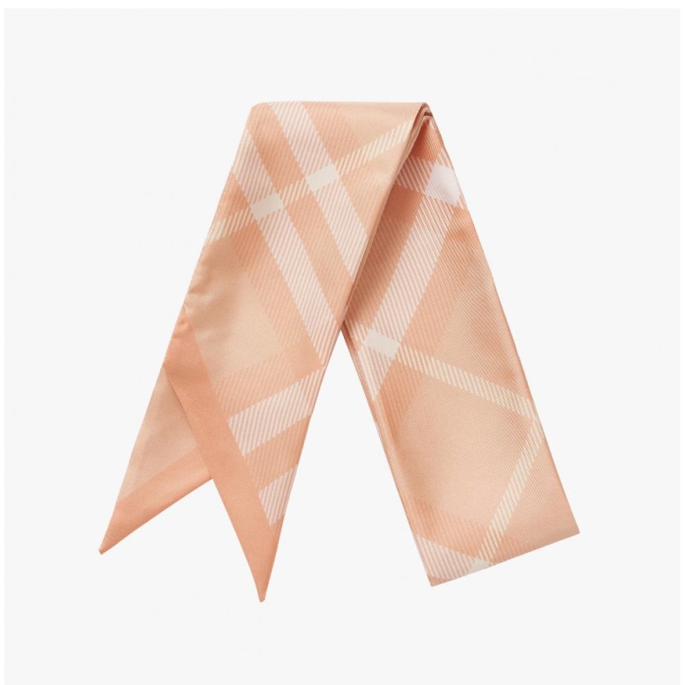 Burberry 8083299 A4470 Check Twily Silk Scarf