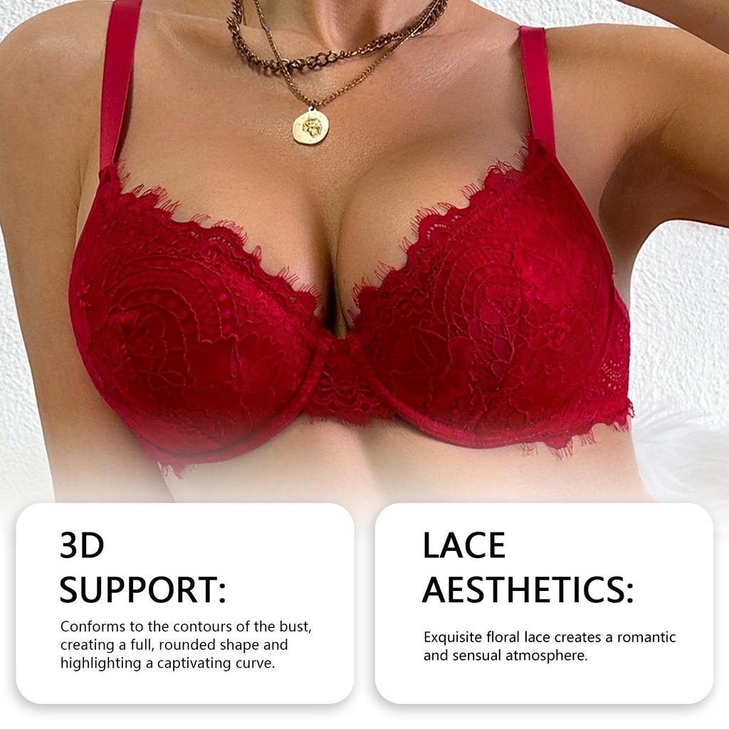 Zeriluna Lace Thin Strap Hip-Lift Bra & Panty Set - Breathable, Comfortable & Sexy Fit