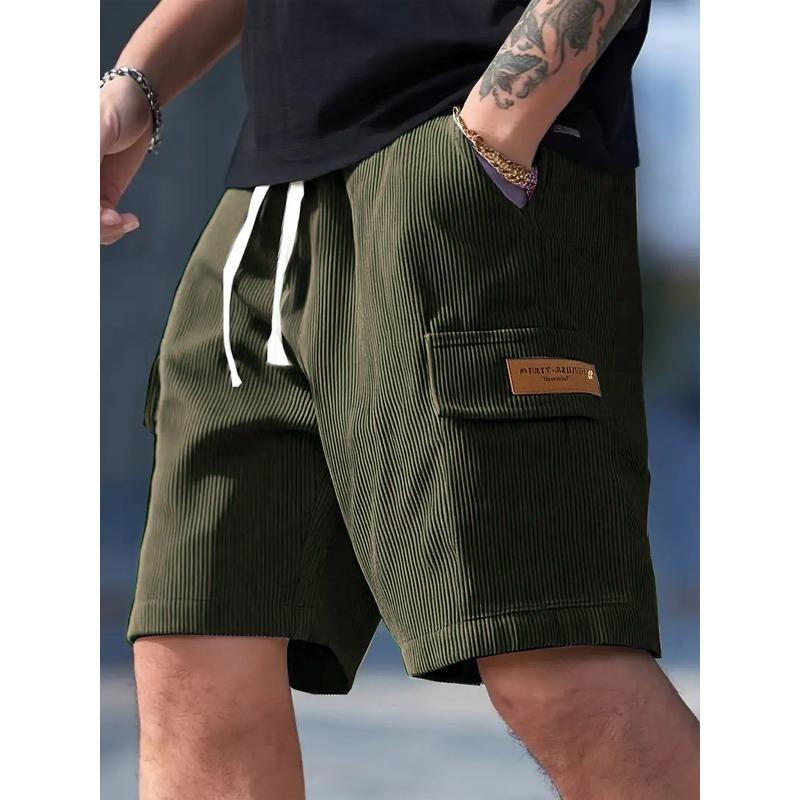 Corduroy Men's Shorts Men's Casual Pants Men's Beach Shorts, Men's Sports Shorts Breathable Pants Suitable for Daily Casual Wear and Sports