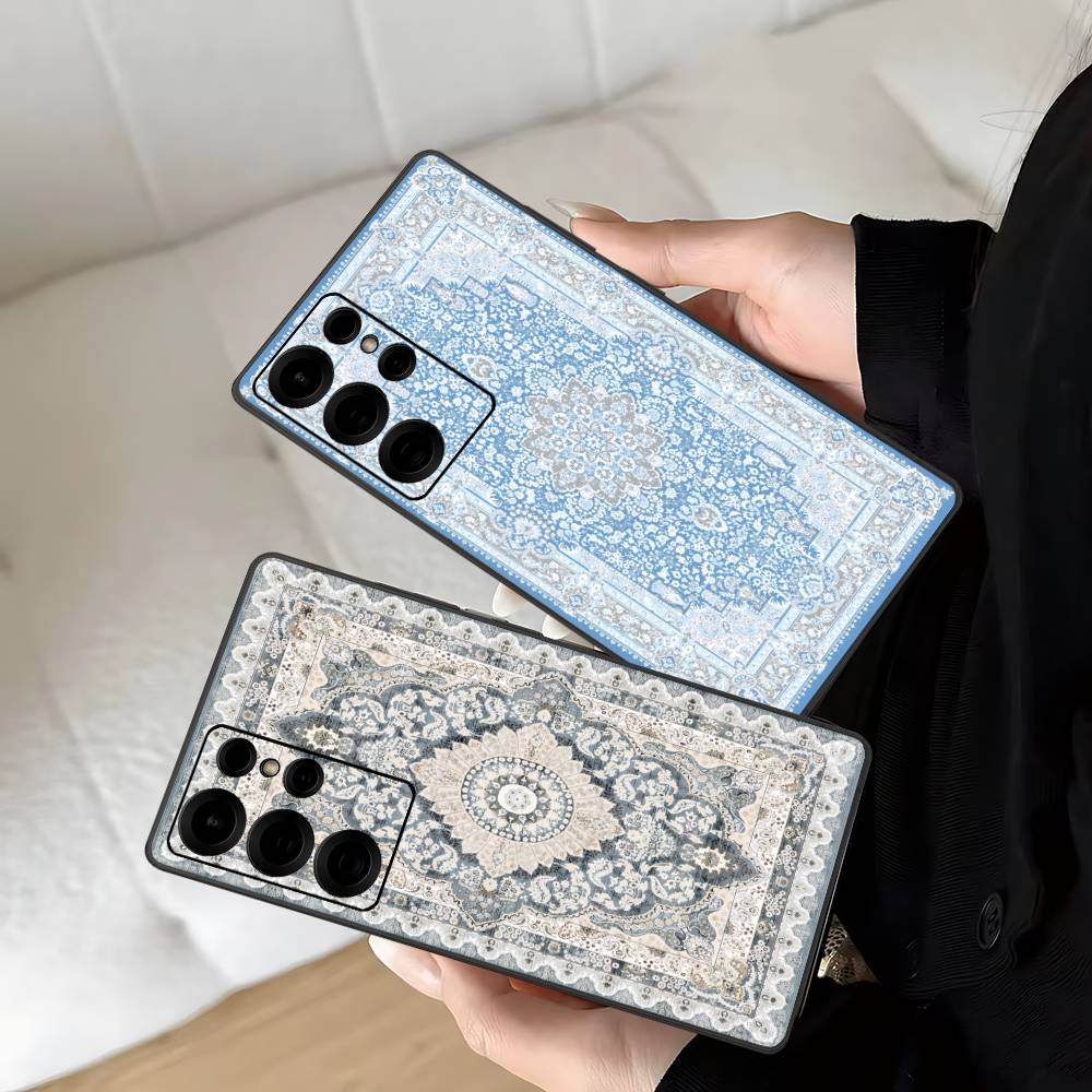 Retro Persian Printed Phone Case For Samsung S 24 Fe 25 Ultra Plus 20 Lite 21 30 22 23 24 22 Ultra 5G Fundas