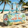 3D-Printed Quilted Cotton Women's Travel Yoga Handbag