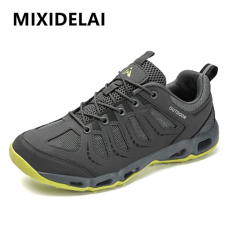 Summer Men'S Casual Shoes Mesh Breathable Couple Sneakers Outdoor Non-Slip Men'S Shoes Lightweight Men'S Wading Shoes Size 35-46