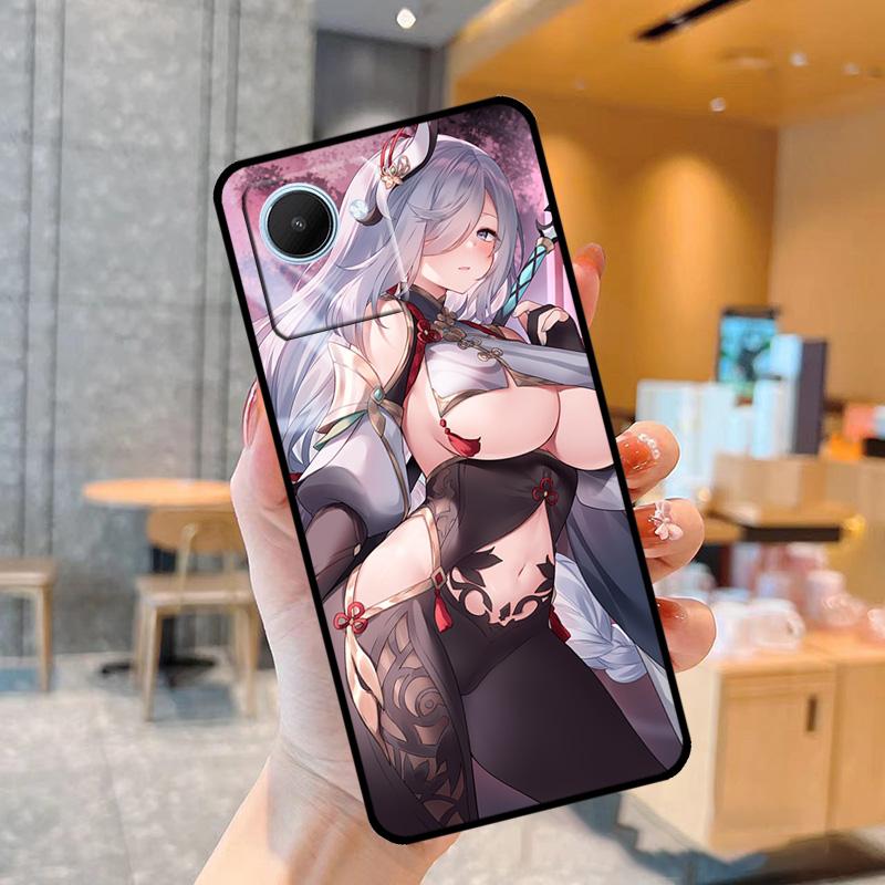 Genshin Anime Shenhe Case For Realme C55 C33 C31 C35 C30 C11 C15 C25s C21Y GT Neo 5 3T 2T 8 9 10 11 Pro Plus
