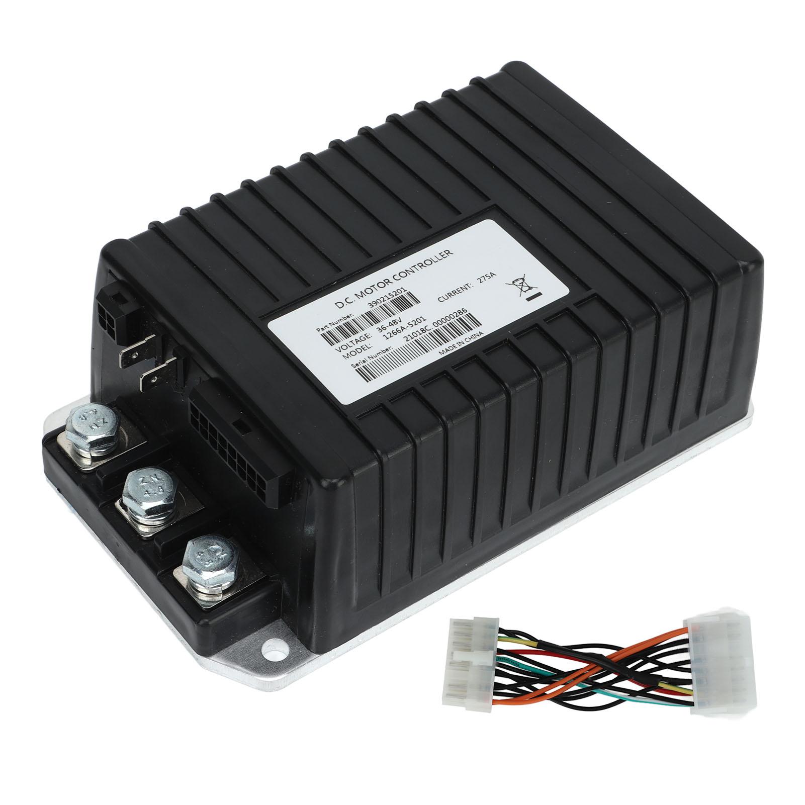 

Golf Cart Motor Controller Unit 1266A 5201 36V 48V 275A Speed Control Unit for Small Utility Vehicles Motor Speed Controller бежевий
