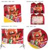 Get Ready For A Turning Red Themed Party With Cartoon Decorations And Gifts