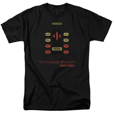 Knight Rider Kitt Konsole Lizenziertes Erwachsenen T-Shirt