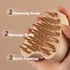 3-In-1 Heart-Shaped Silicone Scalp Head Massager Soft Comb Wet Dry Hair Root Care Makeup Brush Cleaning Shampoo Shower Tool