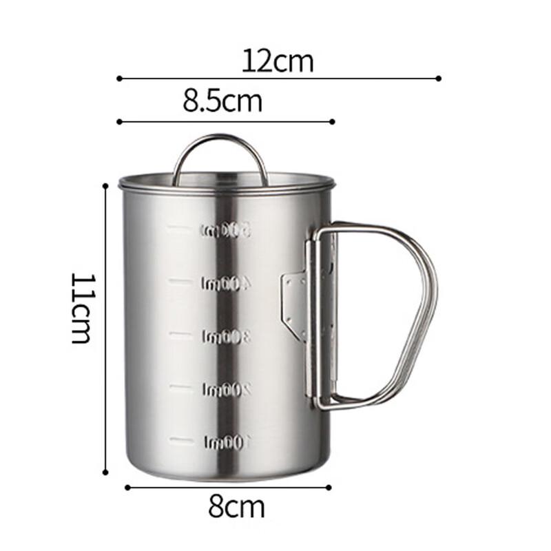 Portable 304 Stainless Steel Camping Mug