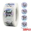 100-500Pcs Rainbow Laser Thank You Stickers 1Inch Small Business Stickers  Adhesive Labels For Boutiques Wrapping Supplies