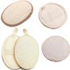Summer Loofah Bath Scrubber Slices: Cotton & Linen Back Scrubber with Dotted Design
