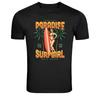 Tropical Paradise Surf Girl Gold Beach Summer Graphic Tee