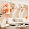 Flowers Photo Wallpapers Floral Rose Mural For Tv Sofa Backdrop Living Room Bedroom Wall Murals Home Decor