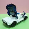 Transform Vehicle 360° Rotating Police Car Toy Sensory Toys Omnidirectional Driving LED Light Police Car Toy Portable Automatic