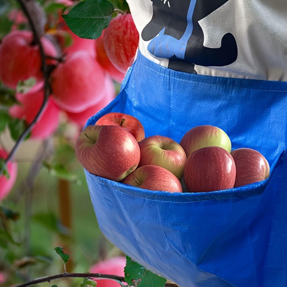 Waterproof Garden Harvest Apron Wide Opening Egg Collecting Pouch Foraging Outdoor Waist Pack  Farm