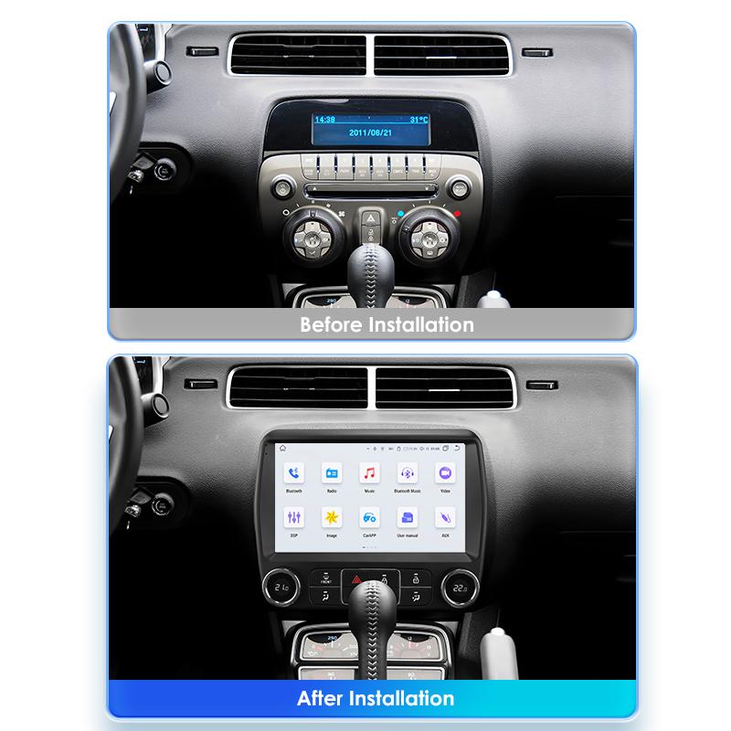 Hizpo 4G Carplay Android Auto Stereo für Chevrolet Camaro 2010 - 2015 Autoradio Multimedia-Player Navigation Stereo Intelligenter Bildschirm DSP 5G WIFI
