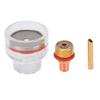 Torch Glass Cup Kit Suitable for WP 17 18 26 Torch Welding Glass Cup and 1 8 Inch 3.2mm Gas Lens Collet Body with