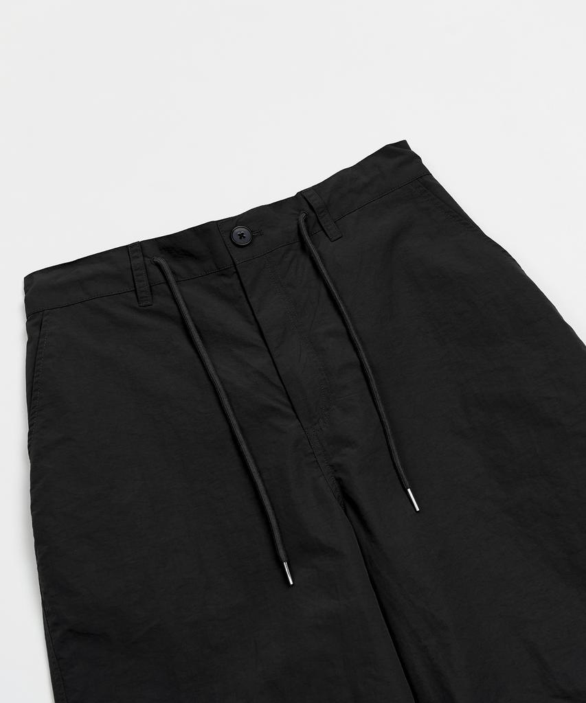 TOFFEE Utility Wide Parachute Pants (Black)